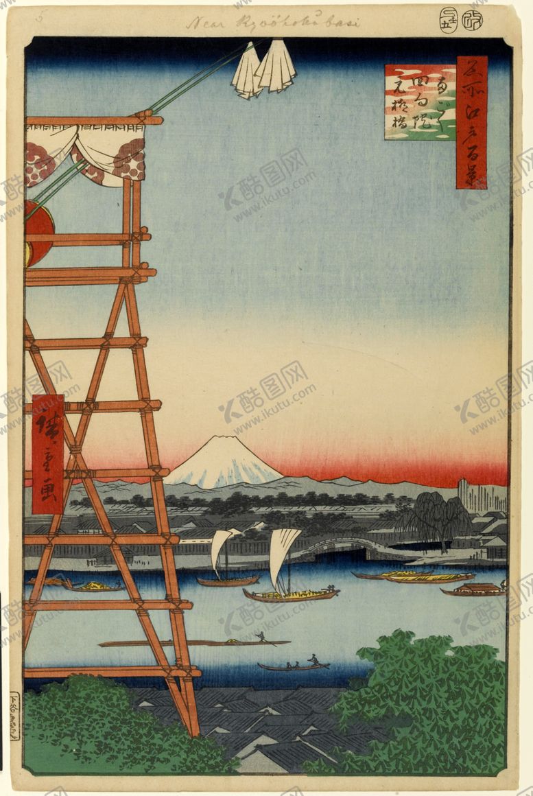 编号：34392006250042513977【酷图网】源文件下载-日本街景风景浮世绘