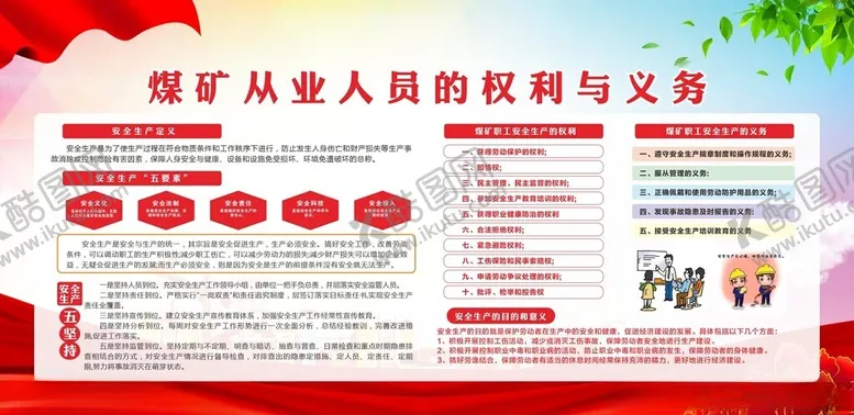 编号：95772701250627229192【酷图网】源文件下载-煤矿从业人员的权利义务