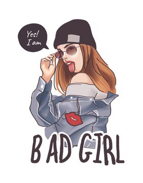 手绘美女图片