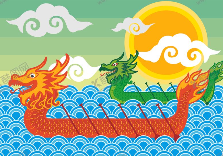 编号：75399805101446381336【酷图网】源文件下载-端午龙舟