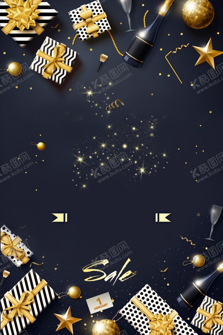 编号：61076709120928564544【酷图网】源文件下载-黑金海报背景