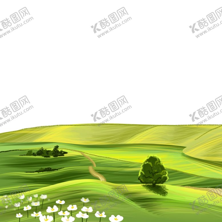 编号：86821005130056136643【酷图网】源文件下载-手绘卡通草地