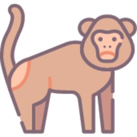 简笔动物矢量插画