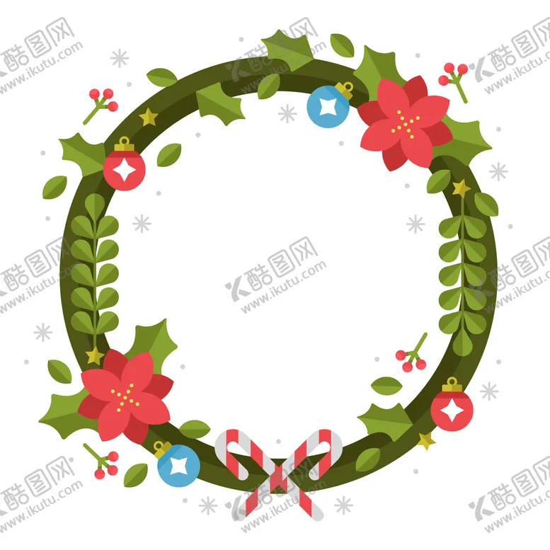 编号：41973810100701172387【酷图网】源文件下载-圣诞节花环