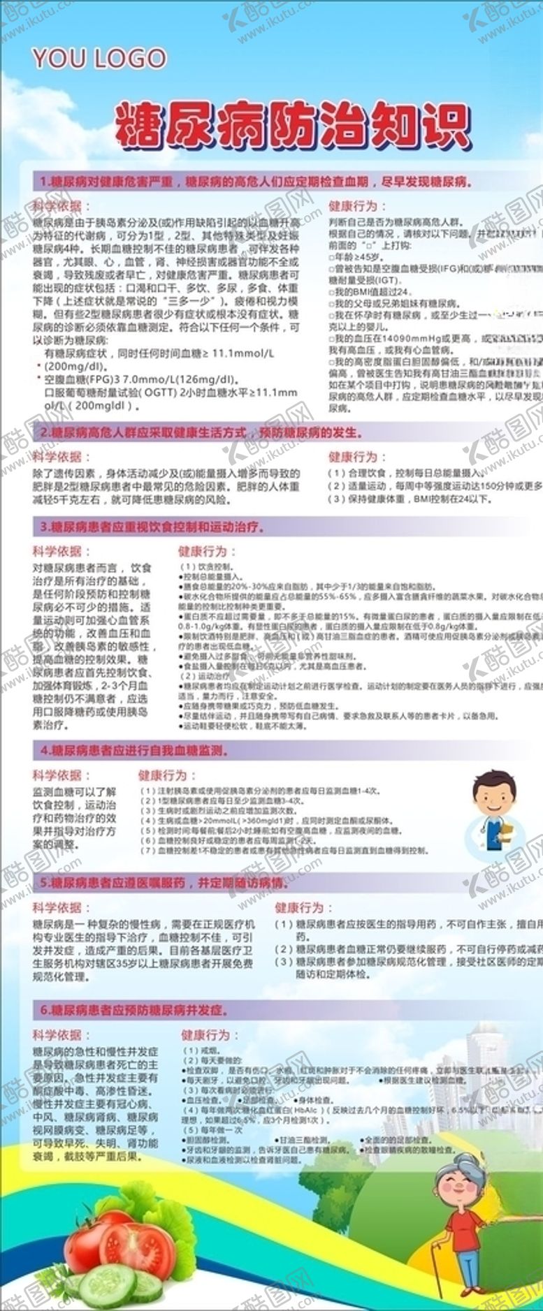 编号：12969006270336066985【酷图网】源文件下载-糖尿病防治知识