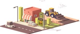 卡通城市建筑