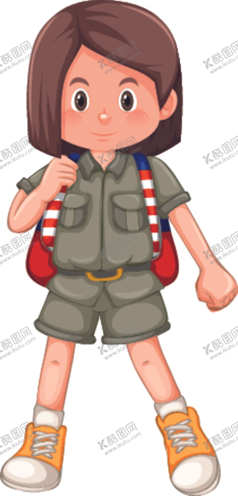 编号：48936010041417465316【酷图网】源文件下载-卡通野营学生