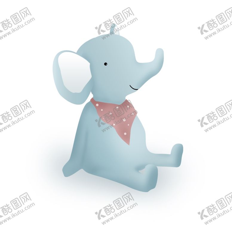 编号：83750406232055372847【酷图网】源文件下载-卡通小象萌宠小清新可爱
