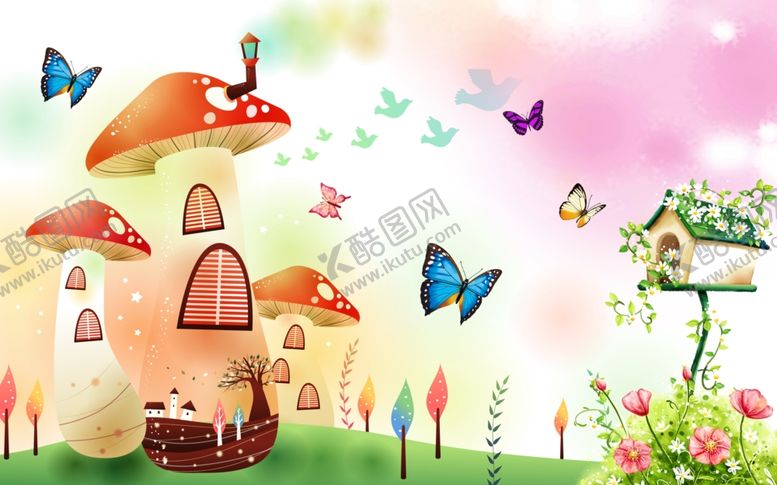 编号：44578409281854424919【酷图网】源文件下载-动漫屋儿童屋儿童画