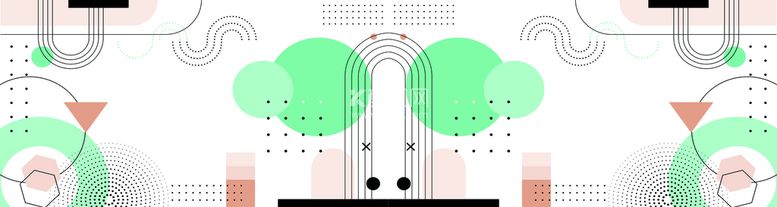 编号：63505312230707498731【酷图网】源文件下载-卡通抽象艺术长条壁纸背景