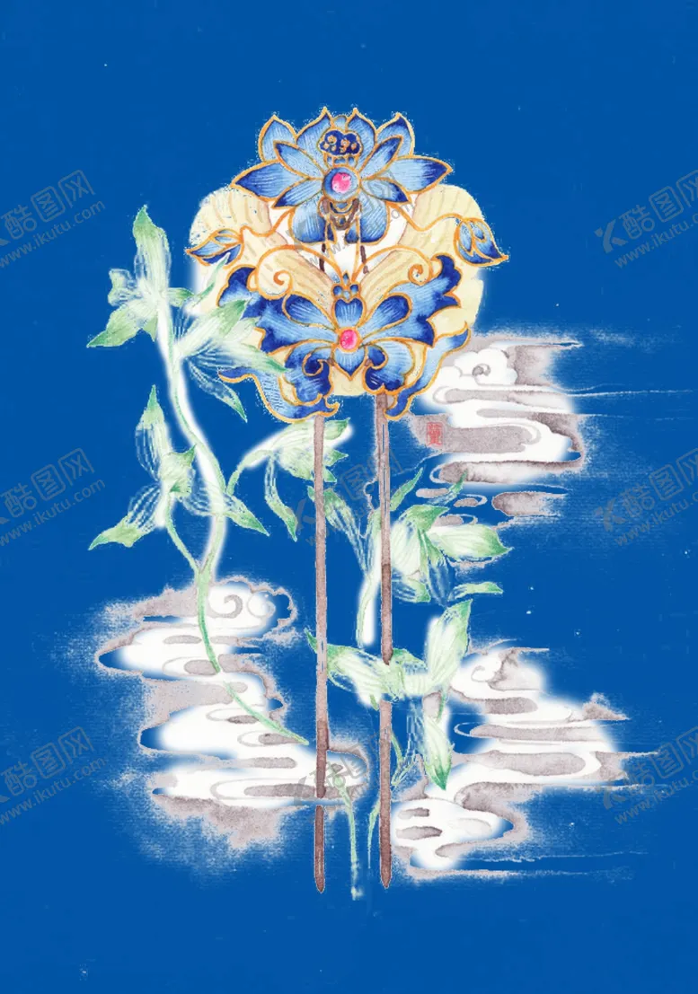 编号：29804806291420537909【酷图网】源文件下载-簪子
