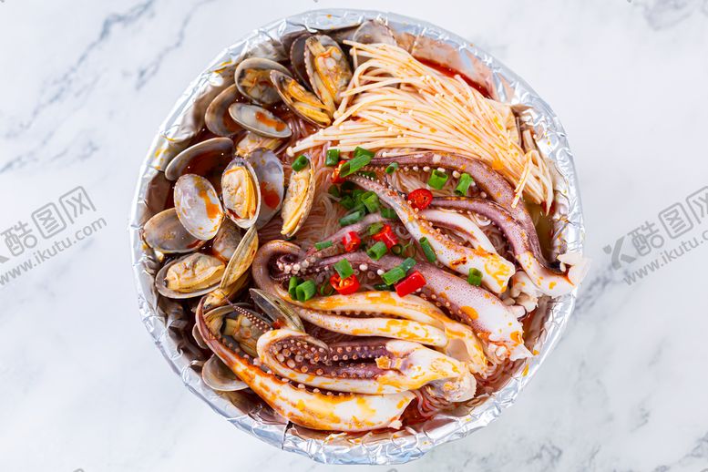 编号：68926211131000418523【酷图网】源文件下载-锡纸花甲鱿鱼粉丝