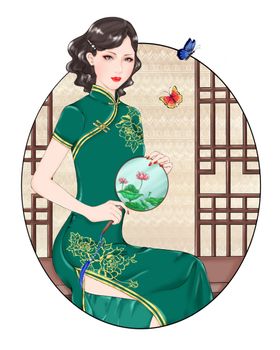 旗袍女子