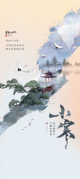 二十四节气小寒飞机稿推文24