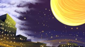 中秋节日海报展板彩页促销