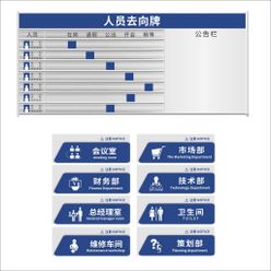 人员去向牌科室牌部门牌标识标牌