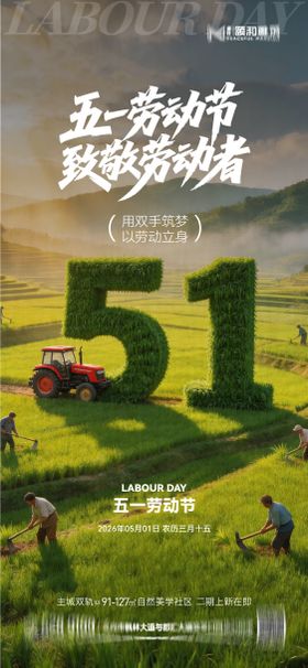 五一劳动节节日海报