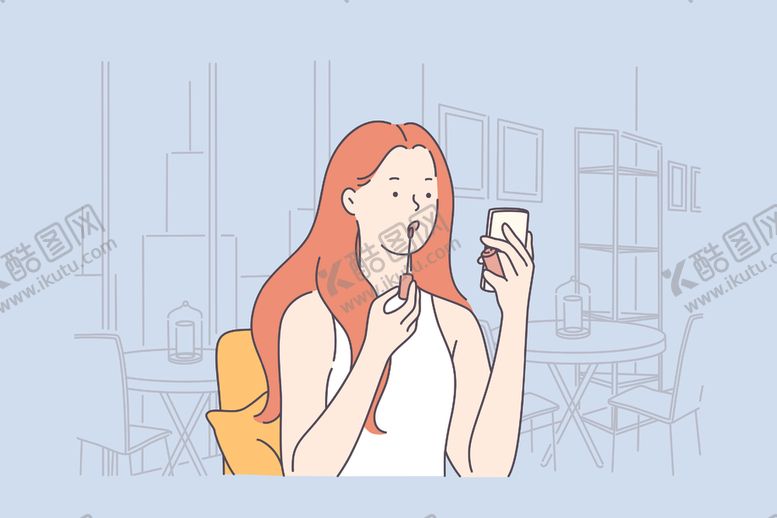 编号：13793010260803285729【酷图网】源文件下载-简约人物生活形象插画