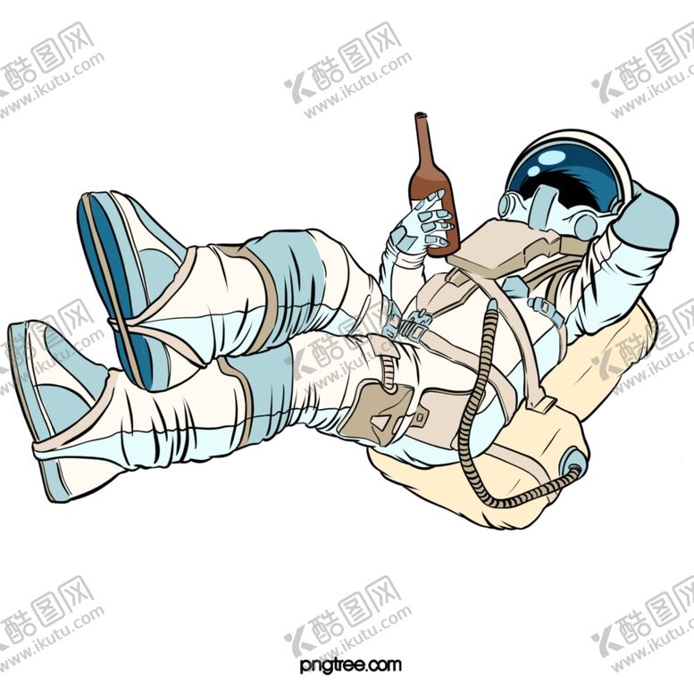 编号：51198309270601368584【酷图网】源文件下载-卡通航天宇航员宇宙手绘插画图片
