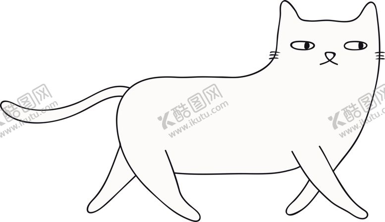 编号：31632910071930171218【酷图网】源文件下载-手绘卡通猫