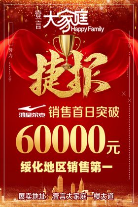 海报捷豹捷报喜庆