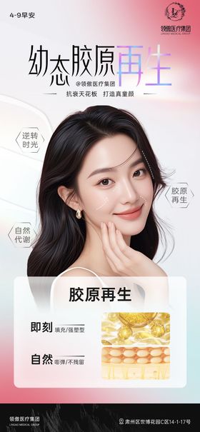 医美胶原再生早安推广图