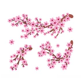 樱花壁纸植物卉树AI设计素材