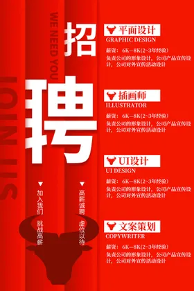 招聘海报KTV酒吧美容