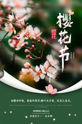 樱花背景素材