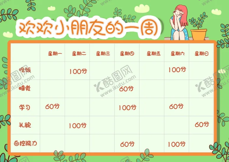 编号：67812107071316277419【酷图网】源文件下载-周计划小报