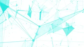 科技感三角面点线背景素材