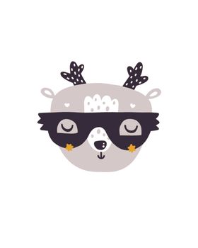 可爱森系呆萌动物插画
