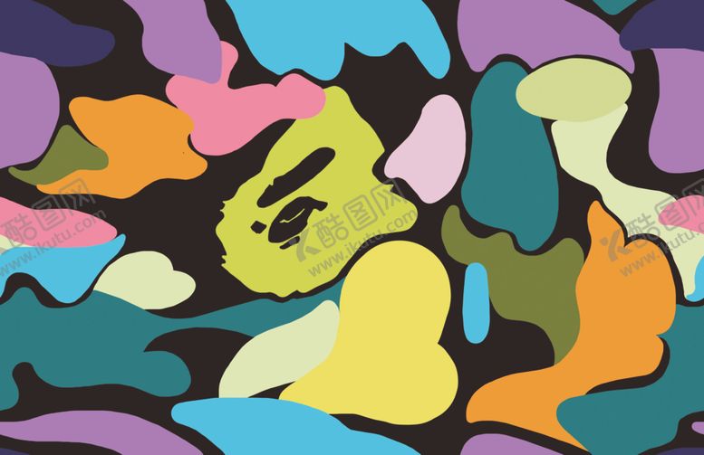 编号：17871306191040424782【酷图网】源文件下载-数码印花无缝满版循环迷彩
