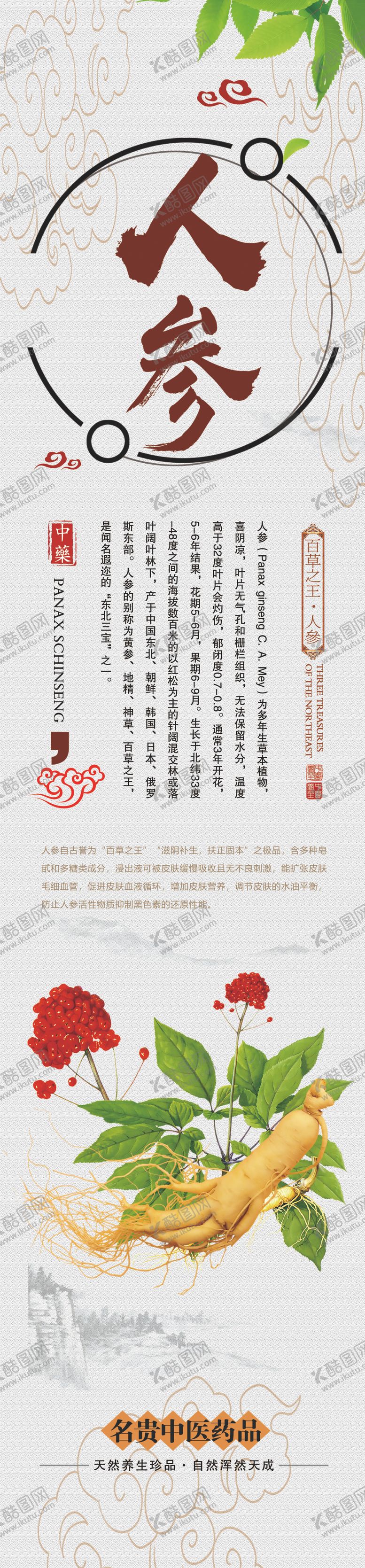 编号：48707710020641166056【酷图网】源文件下载-人参卡布灯箱画面