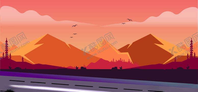 编号：98089609231850407399【酷图网】源文件下载-风景插画