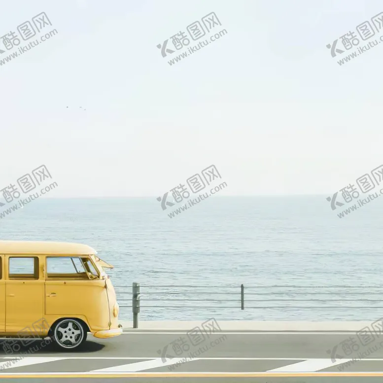 编号：83537412052210442657【酷图网】源文件下载-小黄车海景挂画装饰画