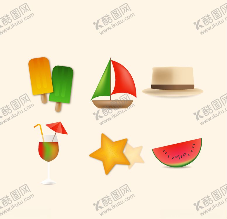 编号：33569710161626532085【酷图网】源文件下载-夏日元素