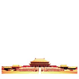 故宫插画背景素材