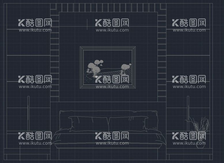 编号：29611901260708075649【酷图网】源文件下载-护墙板床头背景