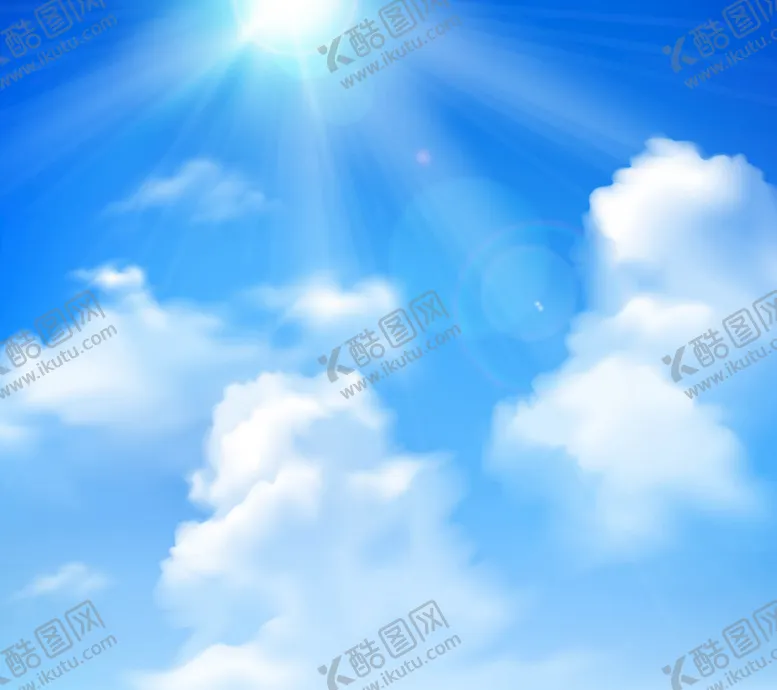 编号：32569610240945172066【酷图网】源文件下载-蓝天白云背景