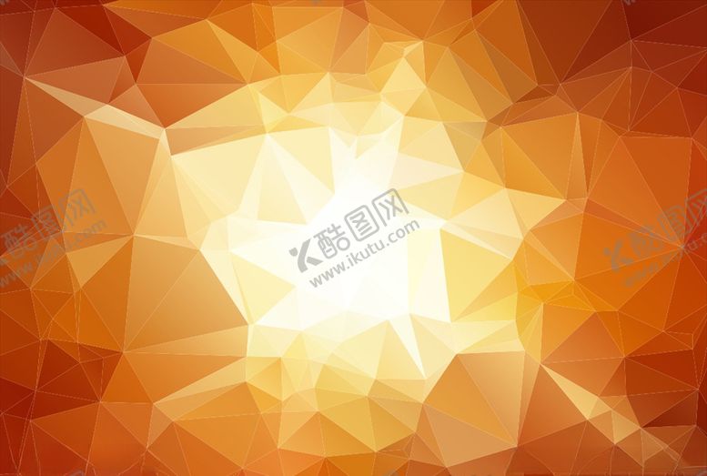 编号：44216610072354302083【酷图网】源文件下载-桔色几何背景