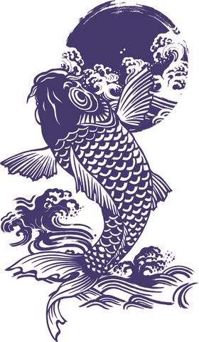 传统鲤鱼图案