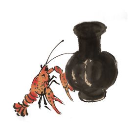 水墨插画素材
