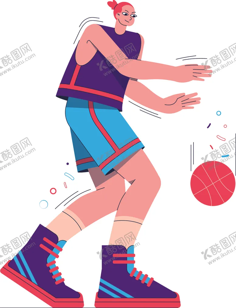 编号：85649202141519446048【酷图网】源文件下载-人物运动插画