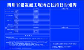 农民维权告知牌
