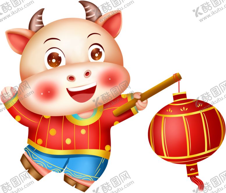 编号：77400506290530368863【酷图网】源文件下载-卡通牛年