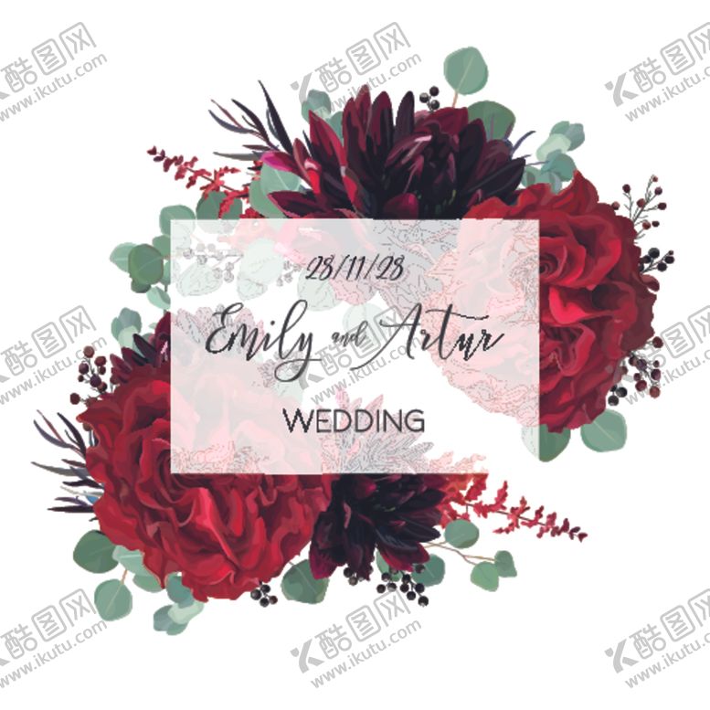 编号：58540610111239053693【酷图网】源文件下载-矢量玫瑰牡丹