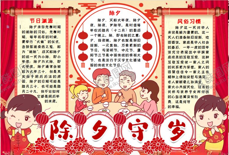 编号：53793610251603386450【酷图网】源文件下载-春节小报