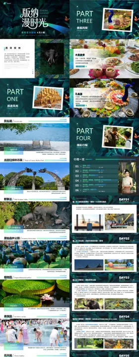 版纳漫时光昆明普洱西双版纳PPT