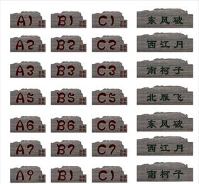 房间号码牌